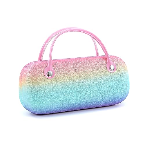 Hifot Brillenetui hardcase Mermaid, Meerjungfrau Sonnenbrillen hartschalen für Kinder Mädchen Junge