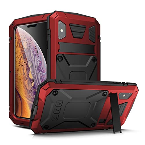 Coque robuste iPhone 13 GUMMMY antichoc étanche IP68 en métal rouge