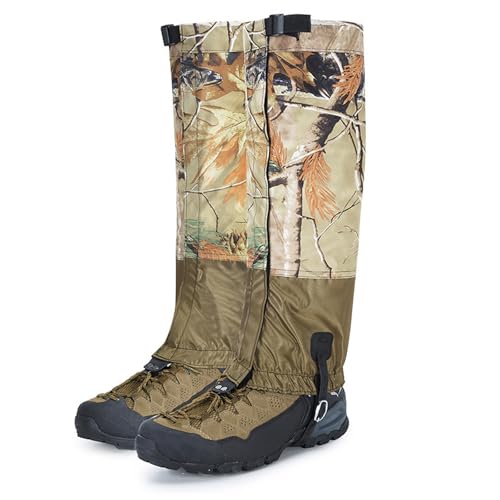 jiingekk Leg Gaiters Snow Boot Gaiters For Walking Hiking Backpacking Outdoor Wear Resistant Oxford Fabric