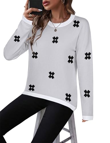 Image of Zeagoo Sweaters for Women Fall Outfits Trendy 2025 Long Sleeve Shirts Bussiness Casual Knit Pullover Sweater Tops