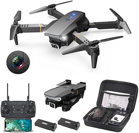 Wipkviey T27 Drone, 2 Drone Batteries HD Camera RC Foldable Drone, FPV, 3D Flip, Altitude Hold, One Key Take Off/Landing