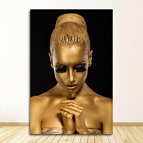 Peinture sur toile femme africaine pour créer une ambiance chaleureuse dans votre salon