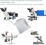 Microscope Dust Cover, 920mm X 720mm / 36.22 X 28.35inch Large PVC Prevent Oil Fumes, Effective Dustproof, Full Coverage Microscope Cover Bag for Scientific Instruments
