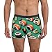 yyunbmr - Men's Funny Boxer Briefs 3D Cut Out Fashion Shorts Sushi Food Print, Black, M