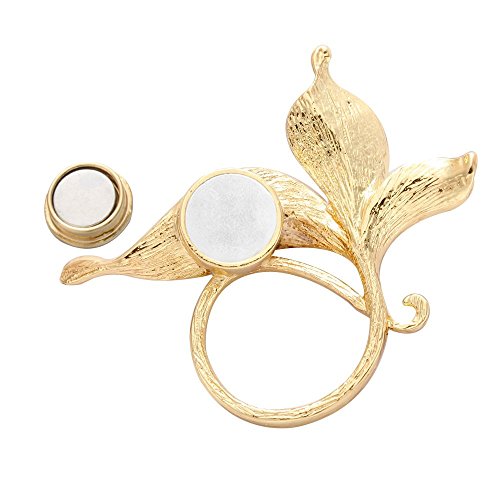 Image of Lovely Enamel Flower Magnetic Clip Eyeglass Holder Brooch Custom Jewelry