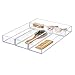 iDesign Clarity Plastic Drawer Organizer, Storage Container for Silverware, Utensils, Kitchen Gadgets in Pantry, Cabinets, Countertops, 4