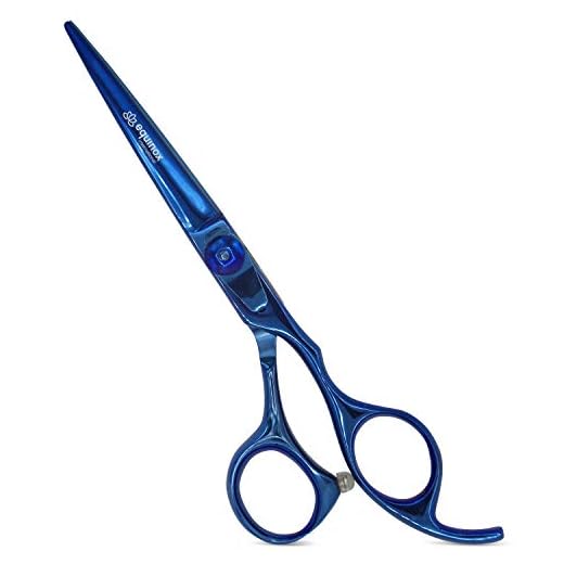 Equinox Professional Razor Edge Series Barber Hair Cutting Scissors - Japanese Stainless Steel Salon Scissors - 6.5” Overall Length - Fine Adjustment Tension Screw - Premium Shears for Hair Cutting