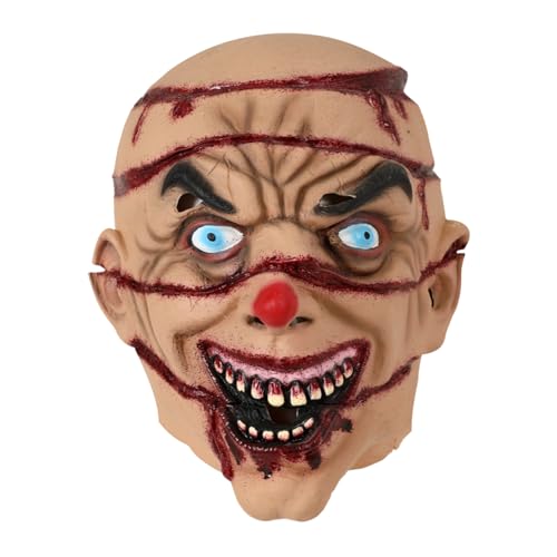 Masque facial en latex sans maquillage irritant pour festival et Halloween