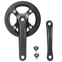 MEGHNA Singel Speed Kurbelgarnitur 38T Crankset 170mm Fahrrad Kurbelgarnitur ALU-Kurbeln Kettenradgarnitur MTB/Citybike/Stadtrad/Damenfahrrad/E Bike