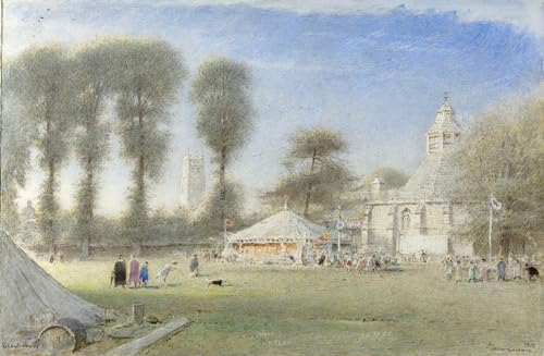 Peinture Glastonbury Albert Goodwin de style abstrait sur toile de qualité pour art mural