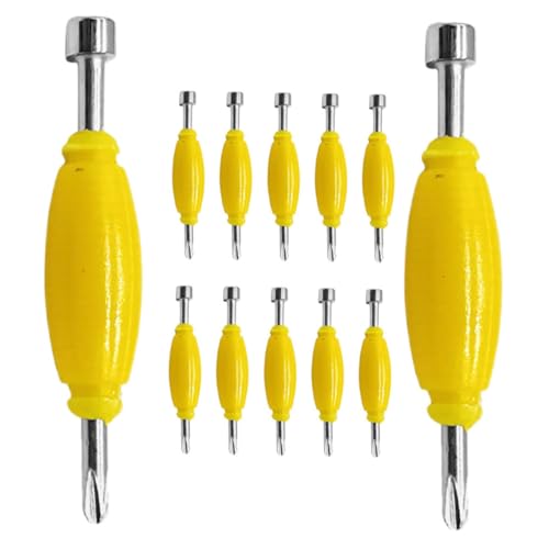 YARNOW 12 Piezas Destornilladores Mini Dual para Fingerboard Herramienta Compacta y Ligera para Reparación de Patinetas Pequeñas Kit para Ajustes Skate Toys