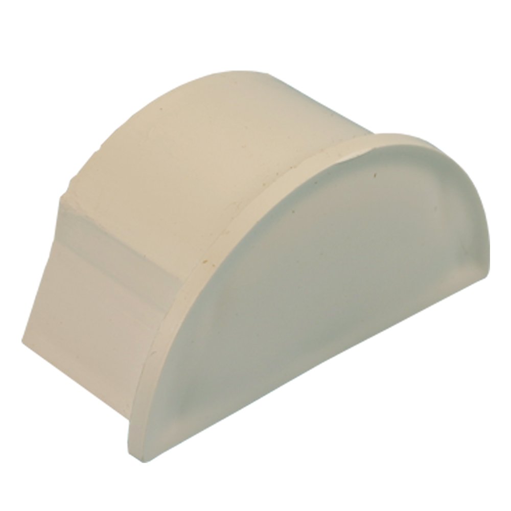 30mm x 15mm Smooth-Fit End Cap Cover Magnolia Adapter -Trunking Conduit Pipe/Tube TV | Loops
