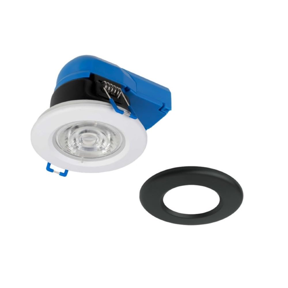 Megaman 711183 TEGO 2 Dual CCT Dimmable Downlight 2800/4000K White/Black 7.5W