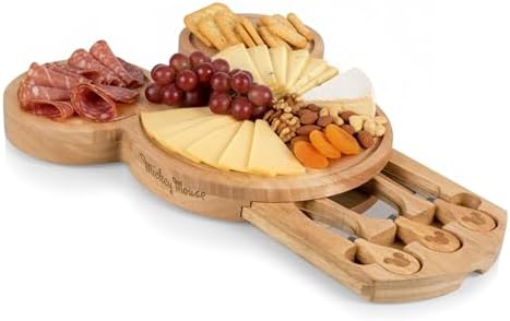 PICNIC TIME Disney Mickey Mouse Head Cheese & Charcuterie Board S...