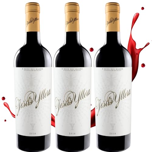 Jesús Yllera 2016 – Vino tinto crianza Ribera del Duero | Tempranillo‑Cabernet Sauvignon 89 %‑11 % | 14 % vol | Roble francés y americano | Aromas intensos - 3 botellas 75cl