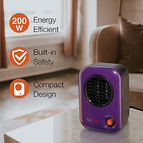 Lasko 106 Space Heater, Compact, Purple