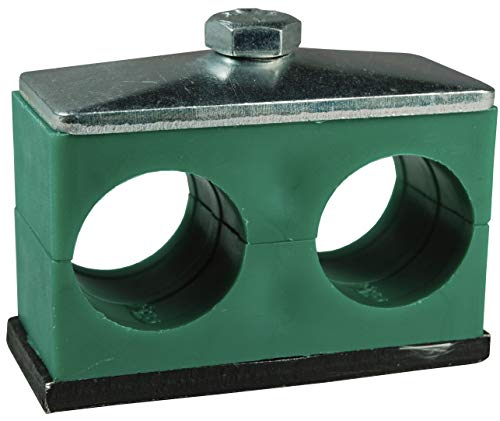 Dixon HTW12P 3/4" Twin Series Pipe Clamp Steel & Poly (L-3.35" x W-1.18" x H-2.05")
