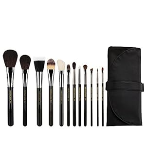 Bdellium Tools Professional Makeup Brush Maestro Series – Complete 12pc. Brush Set with Roll-Up Pouch