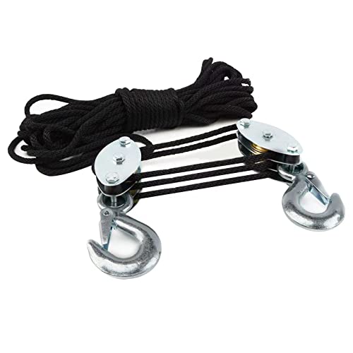 Xstrap Standard ROPE HOIST Metal Wheels Bearing Structure, 1000 Lb Work Load Block And Tackle Pulley System thumb #8