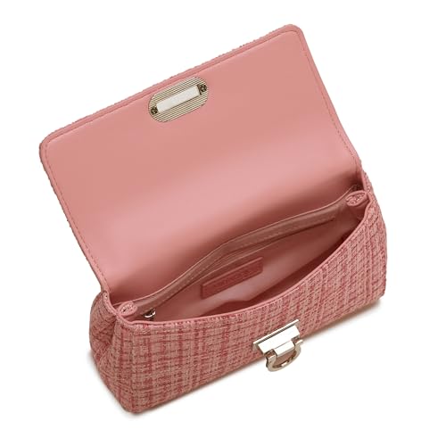 Image of Miraggio Covey Crossbody Bag For Women | Tweed Texture Sling Bags With Convertible Chain | Gift Items For Women