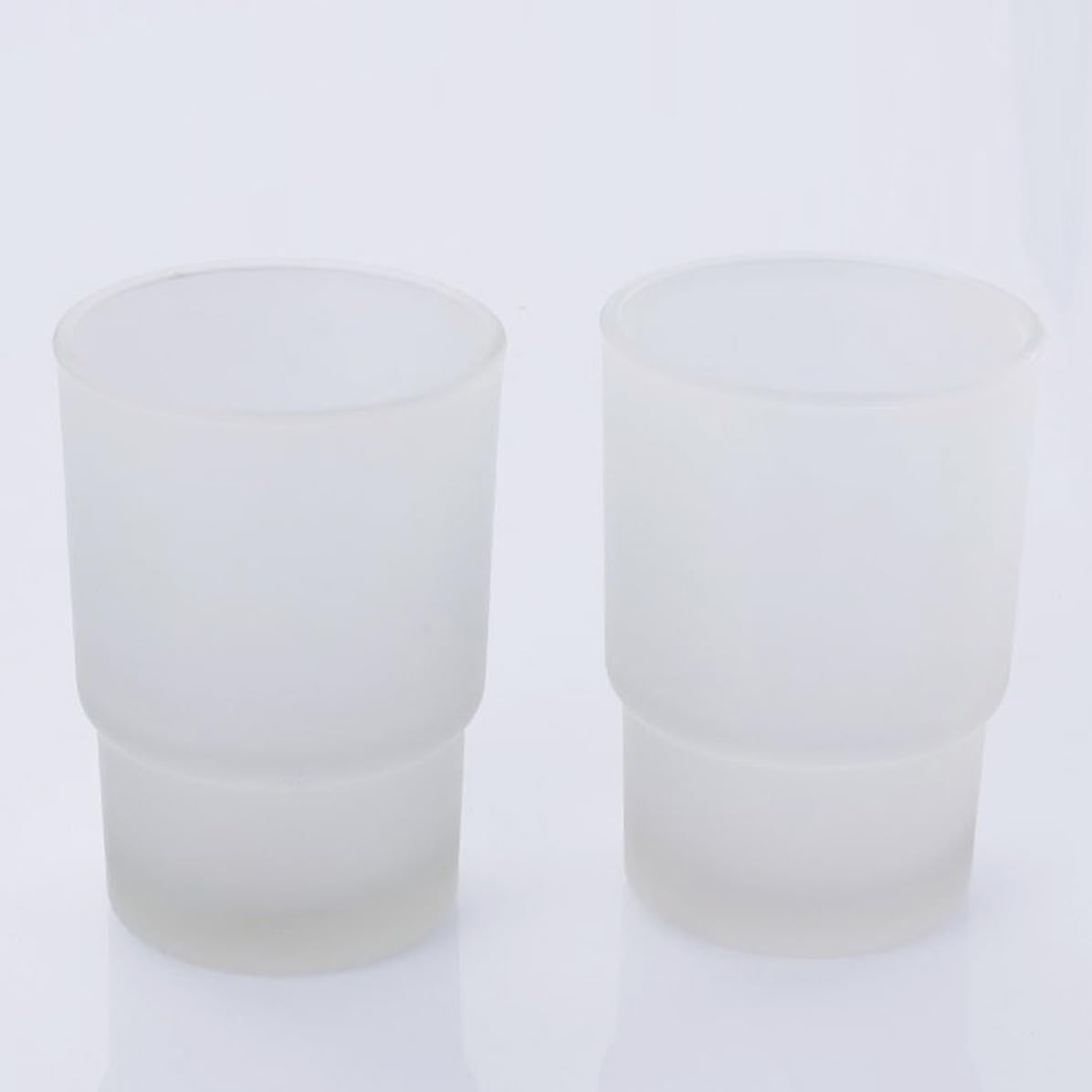 Portacepillos de Dientes Vaso de Vidrio Doble para Baño