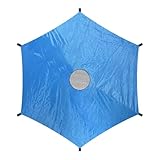 Vaveren Trampoline Shade Cover Only, Trampoline Awning, Summer Outdoor Waterproof Trampoline Rain Cover for 6 Poles Round Trampoline, 10ft