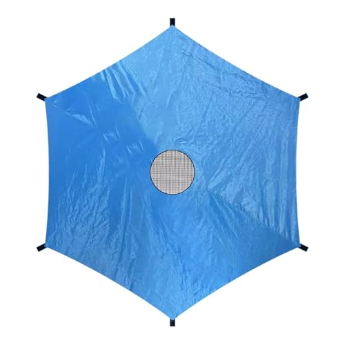 Vaveren Trampoline Shade Cover Only, Trampoline Awning, Summer Outdoor Waterproof Trampoline Rain Cover for 6 Poles Round Trampoline, 10ft