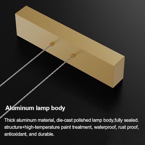Éclairage design pour table à manger : suspension longue de qualité premium