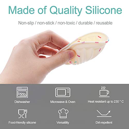 Stampi per Dolci in Silicone,FANDE 10PCS Torta