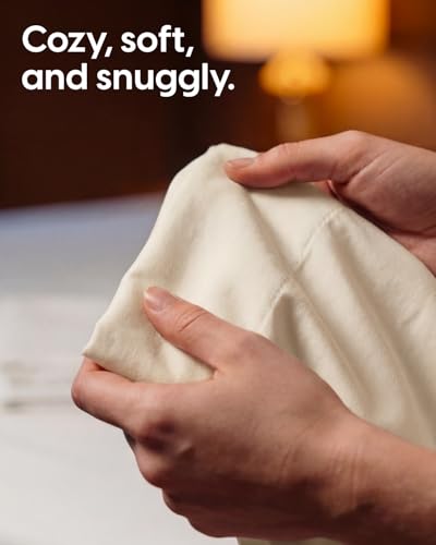 Image of Sleepy Town King Size Bed Sheets - 3 Piece - NO Flat Sheet Included - King Sheet Set - Soft, Comfy & Cooling - Easy Care - Wrinkle & Fade Free - Brushed Microfiber - Deep Pocket Sheets (Off White)