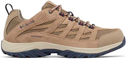 Columbia Men's Crestwood Waterproof, Ash Brown/Warp Red, 9 | Image 6