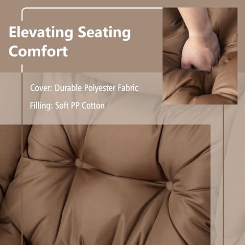 Sillón Plegable Poliéster Beige miniatura 5