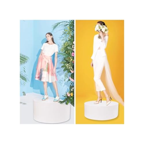 Support cylindrique rond noir pour mannequin et vitrine - 6