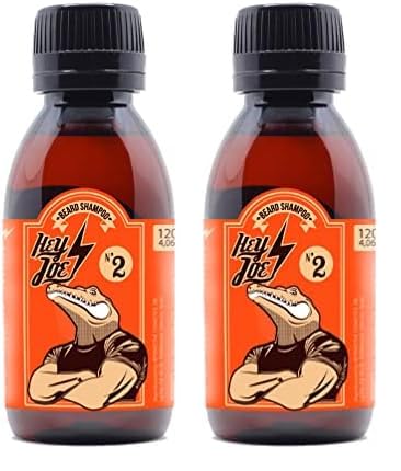 HEY JOE! - Beard Shampoo Nº 2 | Shampoo para Barba Mandarina Roja de 120 ml (Paquete de 2)