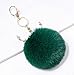Portachiavi Portachiavi Semplice Moda Trendy Geometry Round Bag Portachiavi Acceaaory Ciondolo in Peluche Regali-Verde