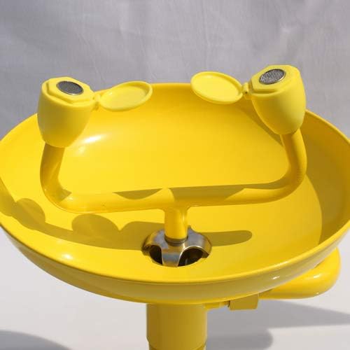 Miniatura 2 de CGOLDENWALL Estación de lavado de ojos de emergencia de acero inoxidable, lavadora de ojos de escritorio, ducha de seguridad, ducha de flujo