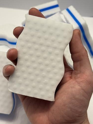 Image of Magic Sponges Cleaning Eraser,6 Pack Melamine Sponge Foam Pads,Multi-Functional Household Cleaning Kitchen Dish Sponge for Furniture,Bathroom,Bathtub, Sink,Floor, Baseboard, Wall Cleaner