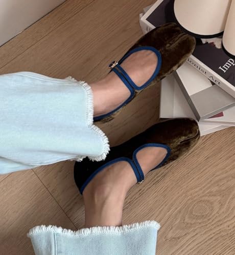 Women's Split Toe Tabi Ballet Flats Slip On - Wide Width Comfortable Walking Shoes Lightweight Casual for Office Work Daily Wear Travel Standing​3