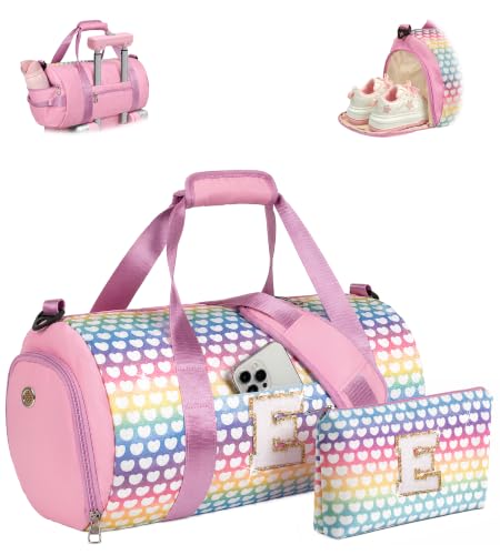 Vogewood Initial Dance Recital Gift-Girls Glitter Weekend Travel Bag