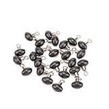 Gdfnmogo 10/20/50/100 Stück Riemenscheiben-Perlen für Angelzubehör, drehbare Rig-Perlen mit rollenden Drehgelenken, 8 x 5 mm Schieber für Zip-Rig, Zig, Karpfen, Meeresangeln, 20 Stück