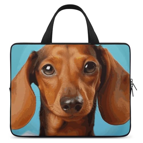 Housse ordinateur portable 10" teckel pour éviter les rayures de sac