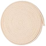 Gatuida Mecha de Hilo de Algodón para Lámpara de Aceite 1,5 CM Ancho, Mecha Plana para Quemador, Accesorio para Quinqués Antiguos, Adecuada para Decoración y Velas Hechas a Mano, Paquete