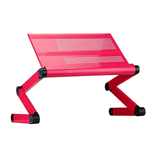 Laptop-Ständer, tragbare Computer-Laptop-Halterung, Aluminium-Laptop-Riser mit Höhenverstellung, USB-Wärmeableitung, mit externem Mauspad