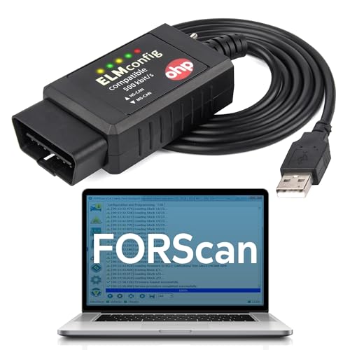 OHP FORScan ELM327-based OBD2 to USB Diagnostic Scan Tool with MS-Can/HS-Can Switch for Ford Lincoln Mazda Mercury Vehicles