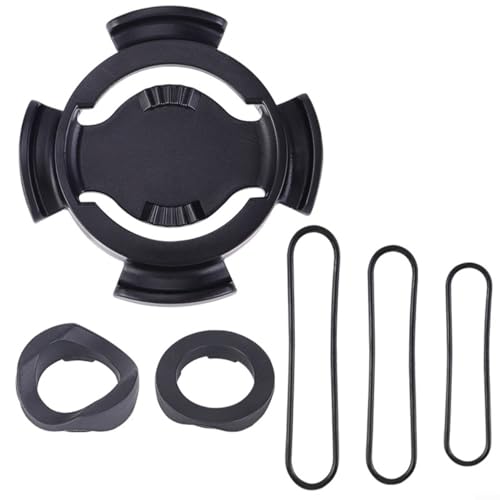 BlesConi Paquete de 3 soportes GPS para bicicleta Polar V650 M450 M460, soporte de manillar con correas para bicicleta de montaña de carretera, plástico, negro, 47 mm