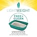 Purina Tidy Cats LightWeight Free and Clean Unscented, Multi-Cat, Clumping, 99.9 Percent Dust Free Cat Litter - 17 lb. Box