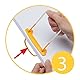 JalemaClip, Jalema 5710200, Archivbinder für bündelung von Dokumenten, 10er Packung, gelb/weiß