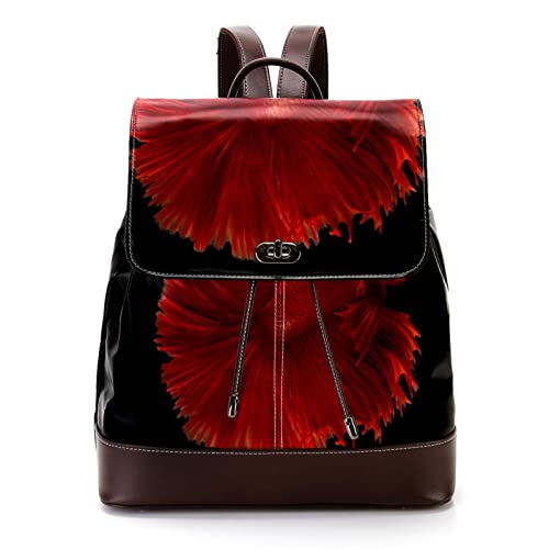 Bolso de cuero de la PU del cráneo de la vaca retro para el adulto, bolso de la escuela unisex de la moda de los estudiantes de la universidad, Multicolor 16