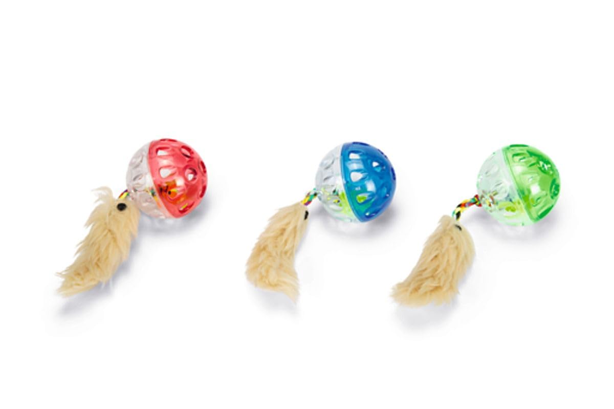 Beeztees TÜYLÜ ÇINGIRAKLI KEDİ OYUNCAĞI 4,5 CM