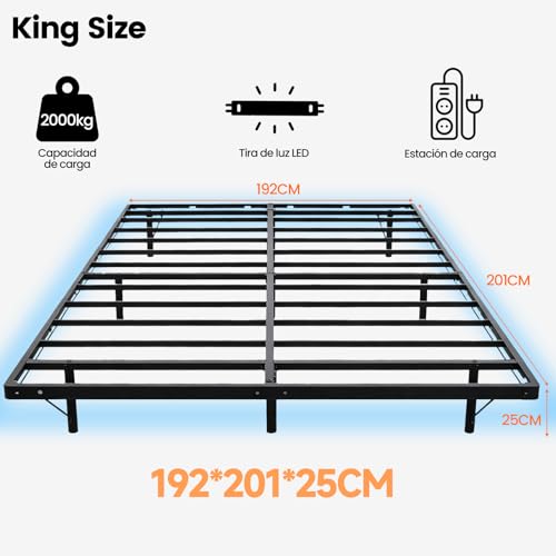 La mejor selección de Bases para Cama King Size Modernas Top 10. 5 Imagen adicional